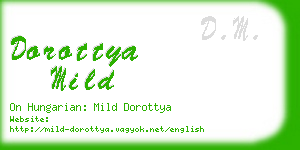 dorottya mild business card